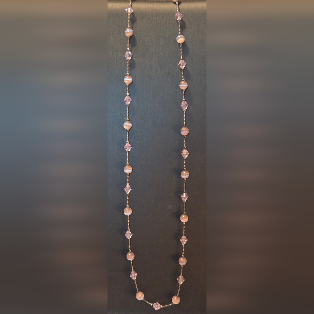 Chic Purple Beaded Necklace